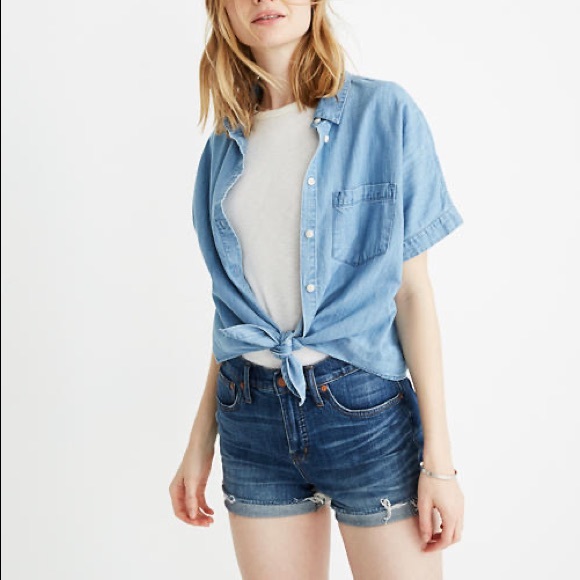Madewell Pants - madewell | high rise denim shorts glenoaks wash 30